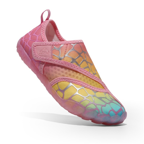 Boys & Girls Lightweight Water Shoes - PEACH COLORFUL - 5
